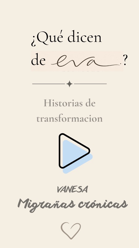 Portada del testimonio en vídeo de Vanesa